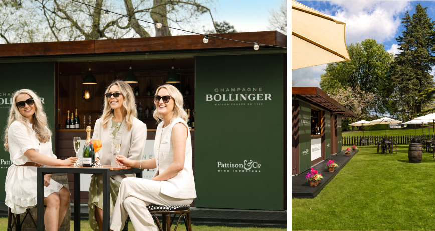 Visitors enjoying the Bollinger Garden at Culloden Estate, Cultra